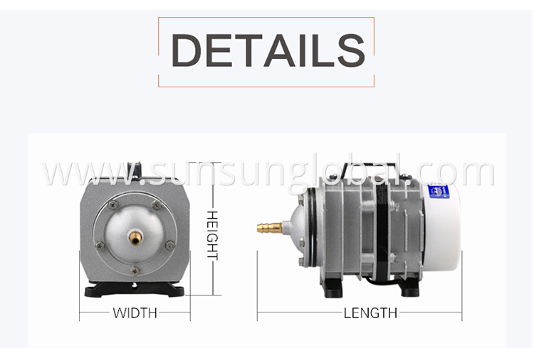 Sunsun aquarium accessories magnetic air compressor pump for fish farming